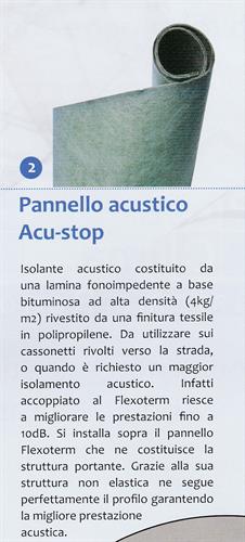 PANNELLO ACUSTICO ACU-STOP SP.4mm dim.0.6X11.5